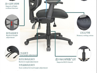 电力公司人体工程办公座椅 W90AH国家电网人体工程办公转椅四级调节